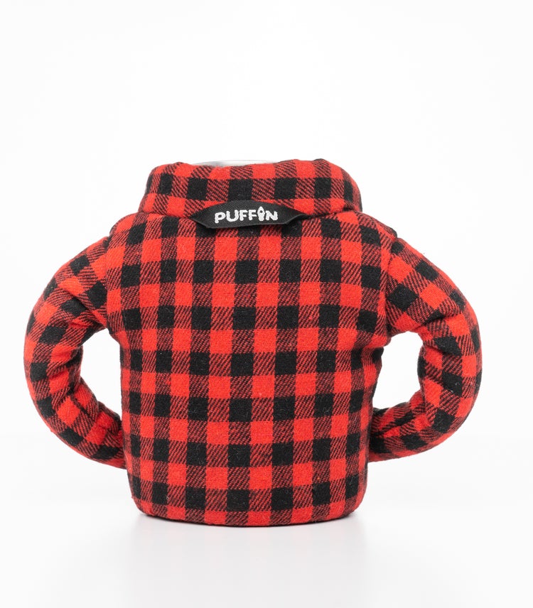 Puffin Can & Bottle Cooler Jacket - RED FLANNEL
