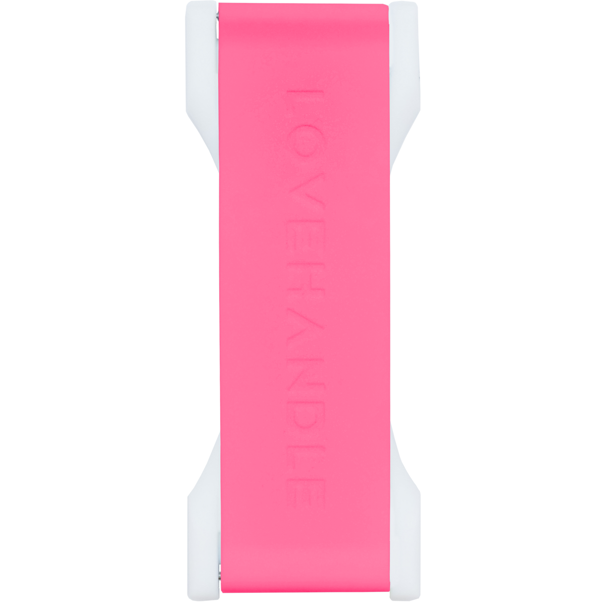LoveHandle PRO Silicone Phone Grip - Hot Pink White Base