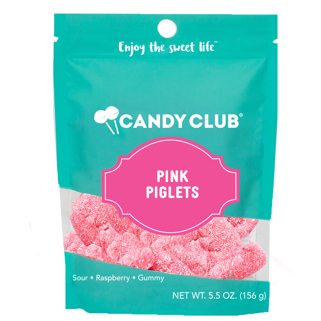 Candy Club Sour Pink Piglets 5.5 oz Bag
