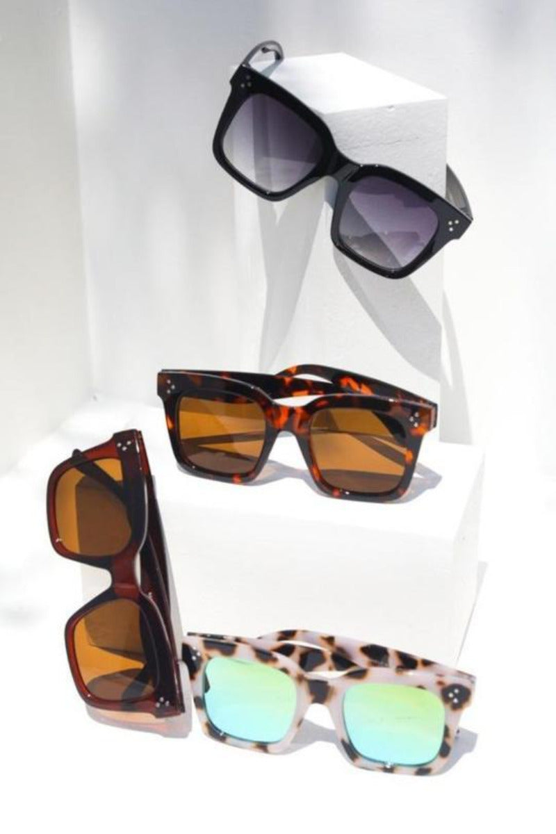 Mulberry and Grand  - Bash Square Block Fashion Sunnies - Boutique Exclusive