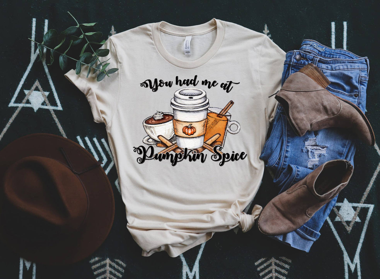PREORDER - You Had Me At Pumpkin Spice Fall Boutique Soft Tee