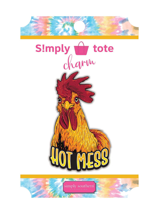 FINAL SALE - Simply Southern - Simply Tote Silicone Bag Charm - Hot Mess