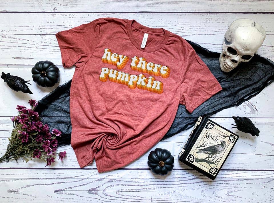 PREORDER - Retro Hey There Pumpkin Boutique Soft Tee