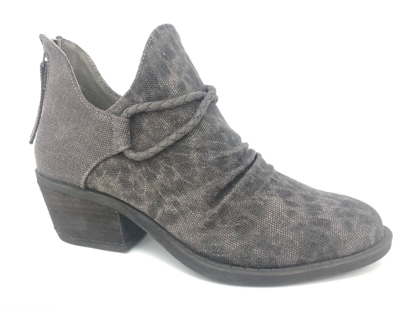 The Spartan Charcoal Grey Leopard Bootie
