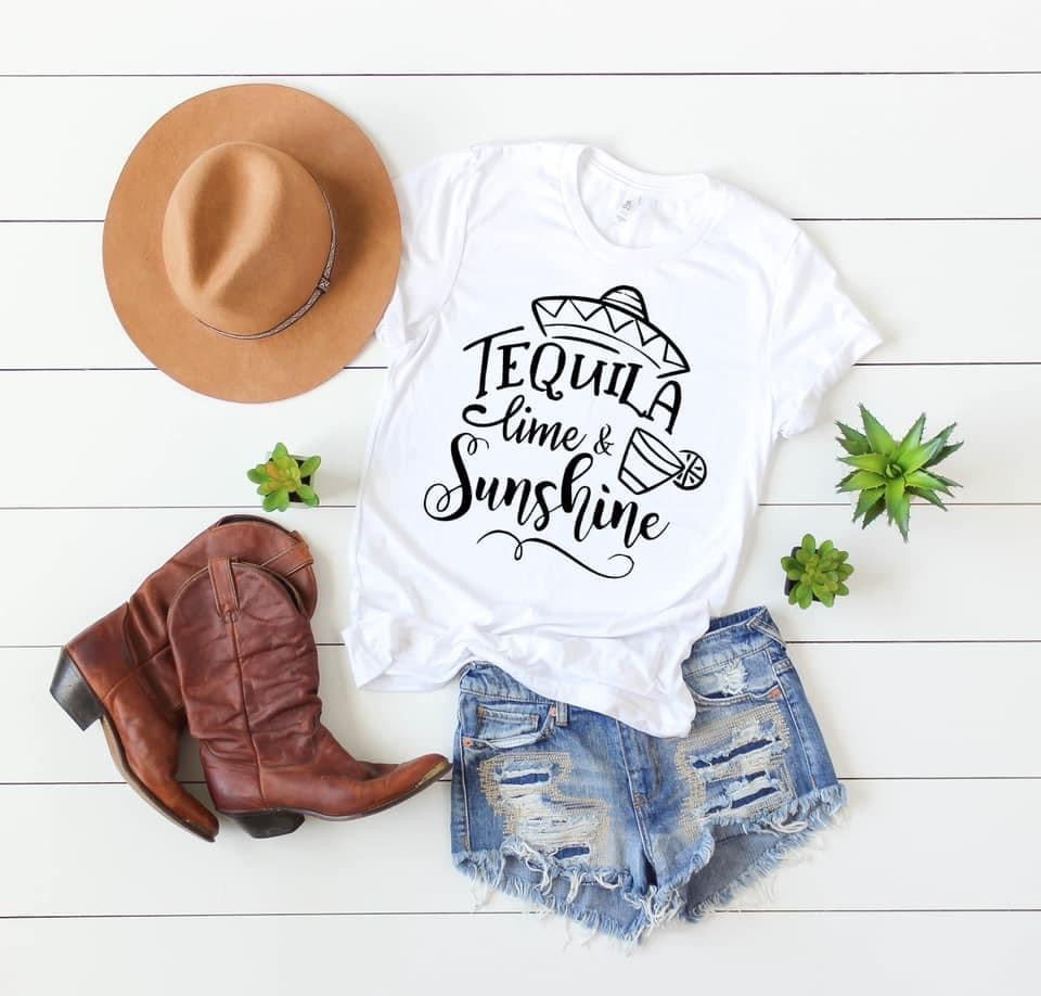 PREORDER - Tequila, Lime, & Sunshine Soft Boutique Tee
