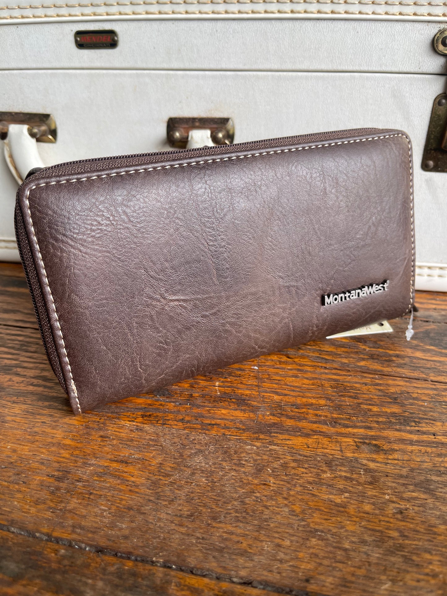 Montana West Studs Collection Wallet - Coffee