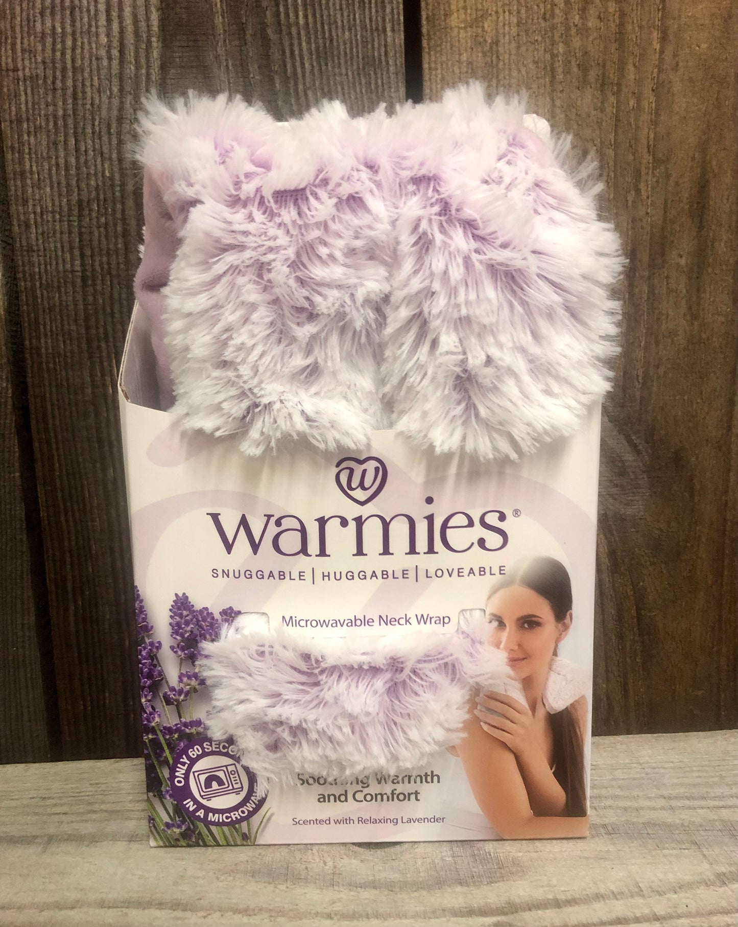 Marshmallow Lavender Warmies® Microwavable Neck Wrap