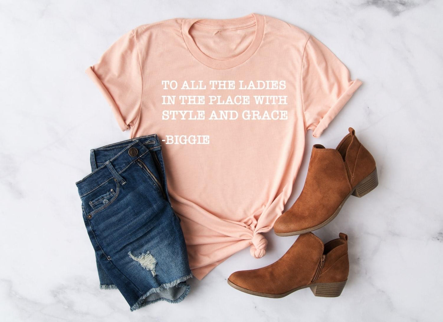 PREORDER - Ladies in the Place With Style & Grace Biggie Soft Boutique Tee
