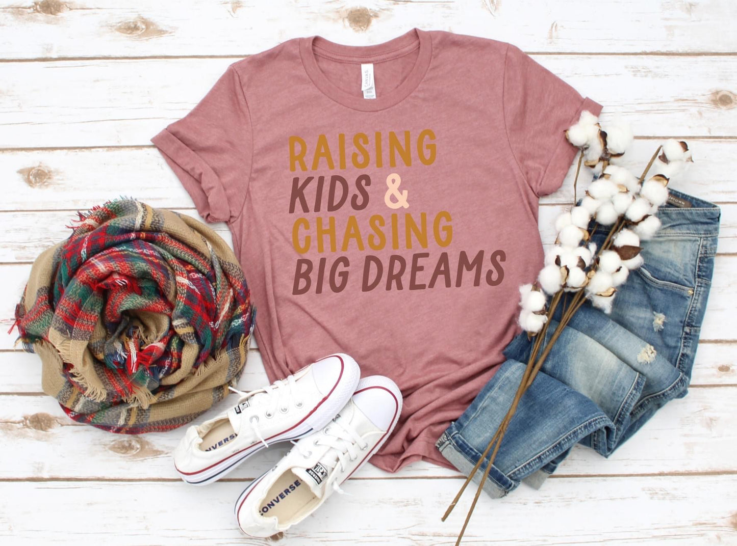 PREORDER - Raising Kids & Chasing Big Dreams Soft Boutique Tee