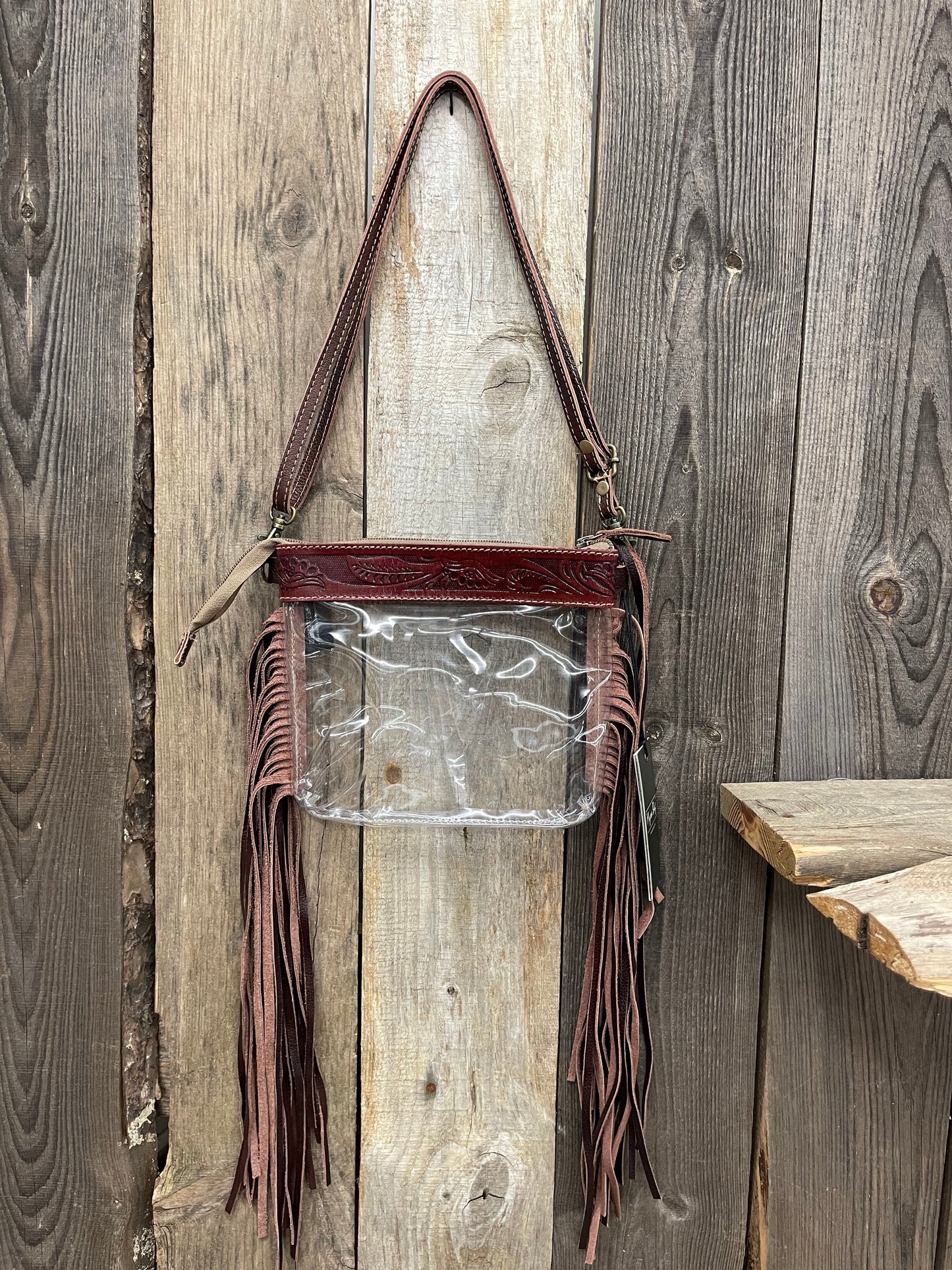 Myra Bag - Intricate Clear Fringe Crossbody Bag