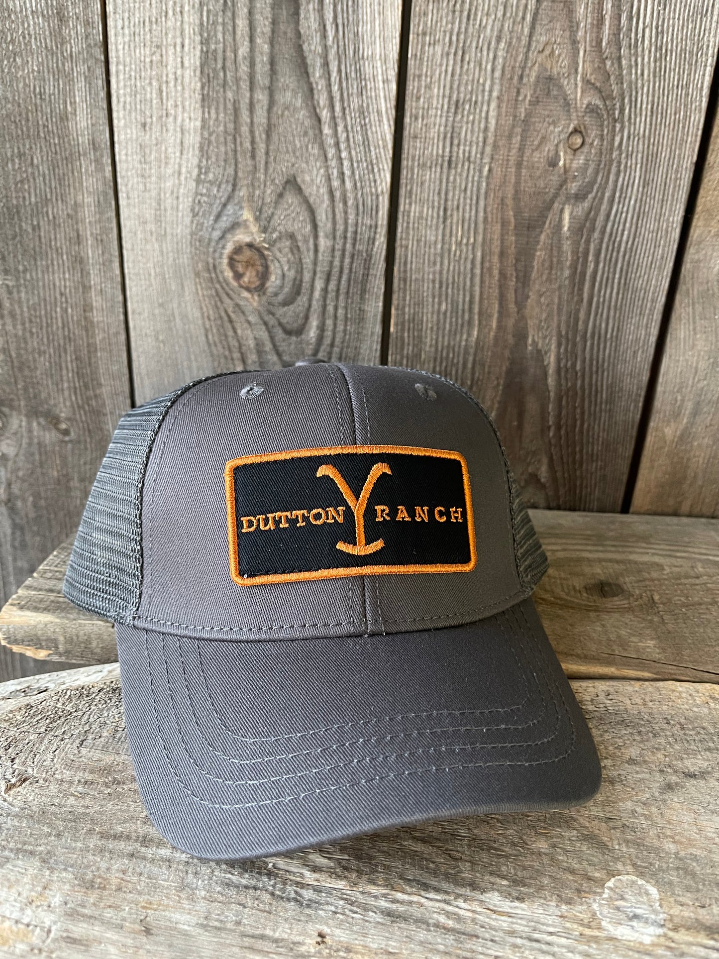 Licensed Yellowstone Dutton Ranch Logo Patch Trucker Hat