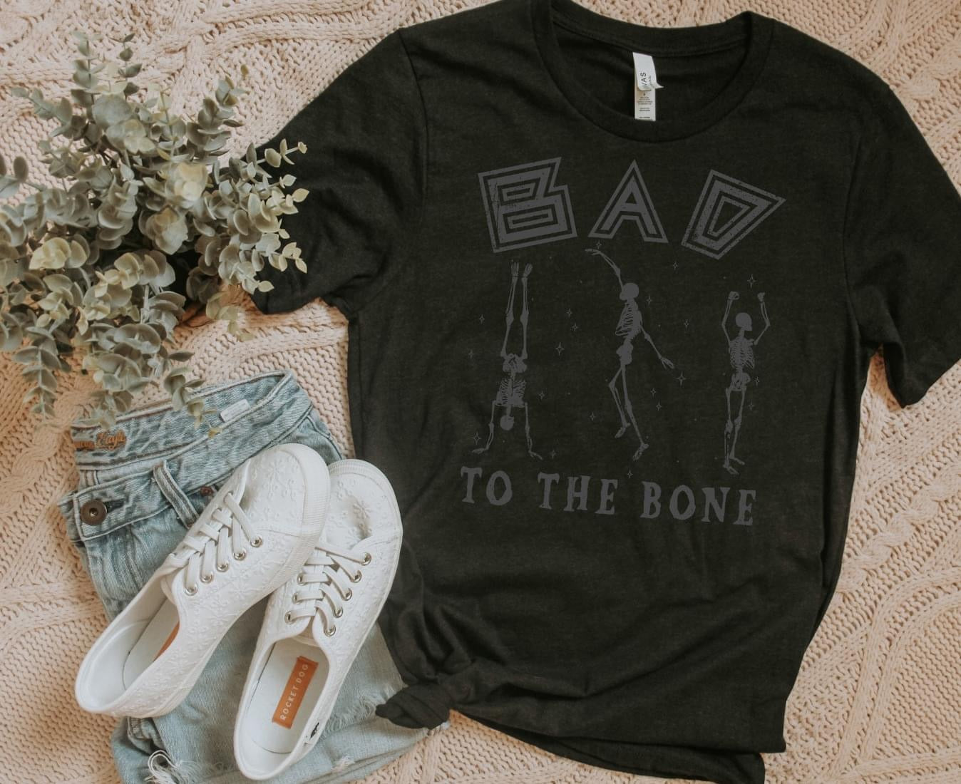 PREORDER - Bad to the Bone Skeletons Soft Boutique Tee