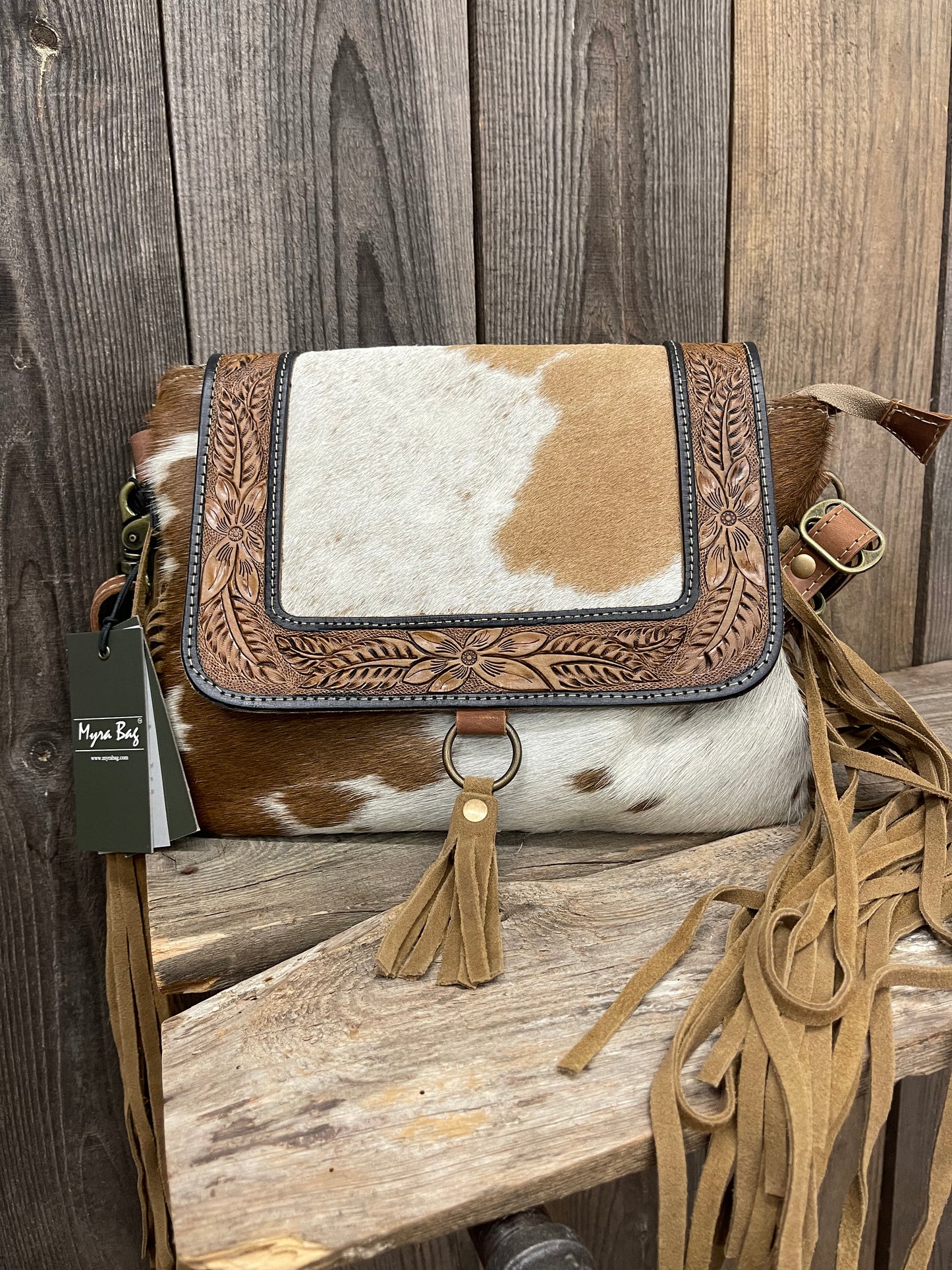 Myra Bag - Rusty Handtooled Bag