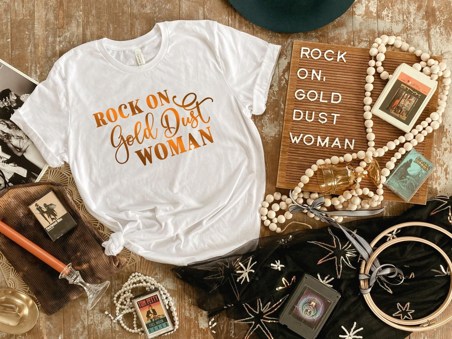 PREORDER - Rock On Gold Dust Woman Soft Boutique Tee