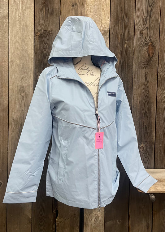 Simply Southern - Full Zip Rain Jacket - Surf