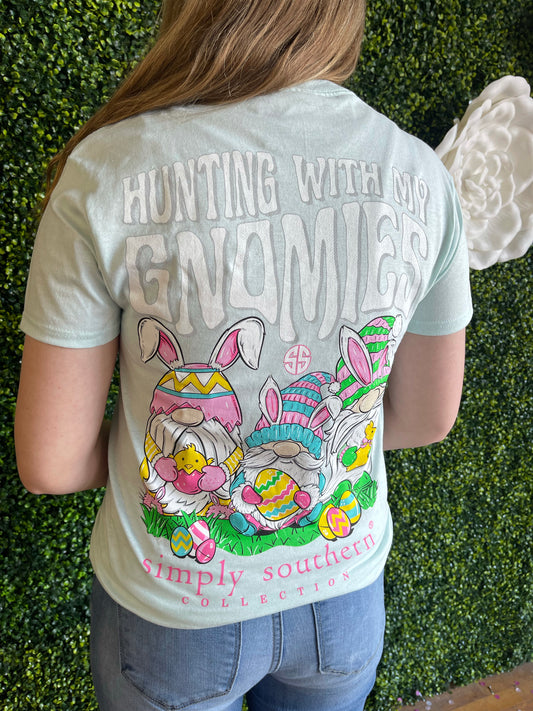 FINAL SALE - Simply Southern - Easter Gnomies Short Sleeve Tee - Youth