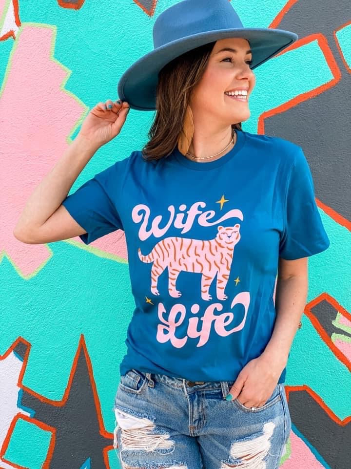 Wife Life Tiger Boutique Soft Tee