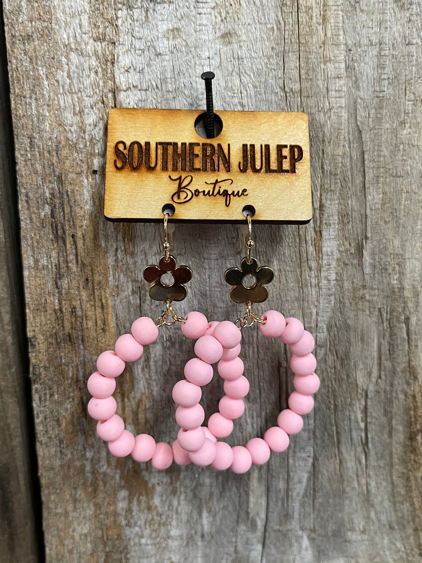 The Clarabelle Earrings - Baby Pink