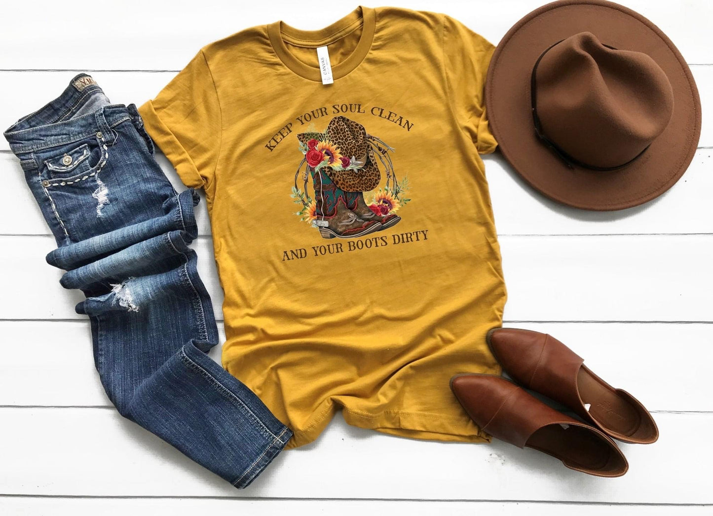 PREORDER - Keep Your Soul Clean & Your Boots Dirty Soft Boutique Tee