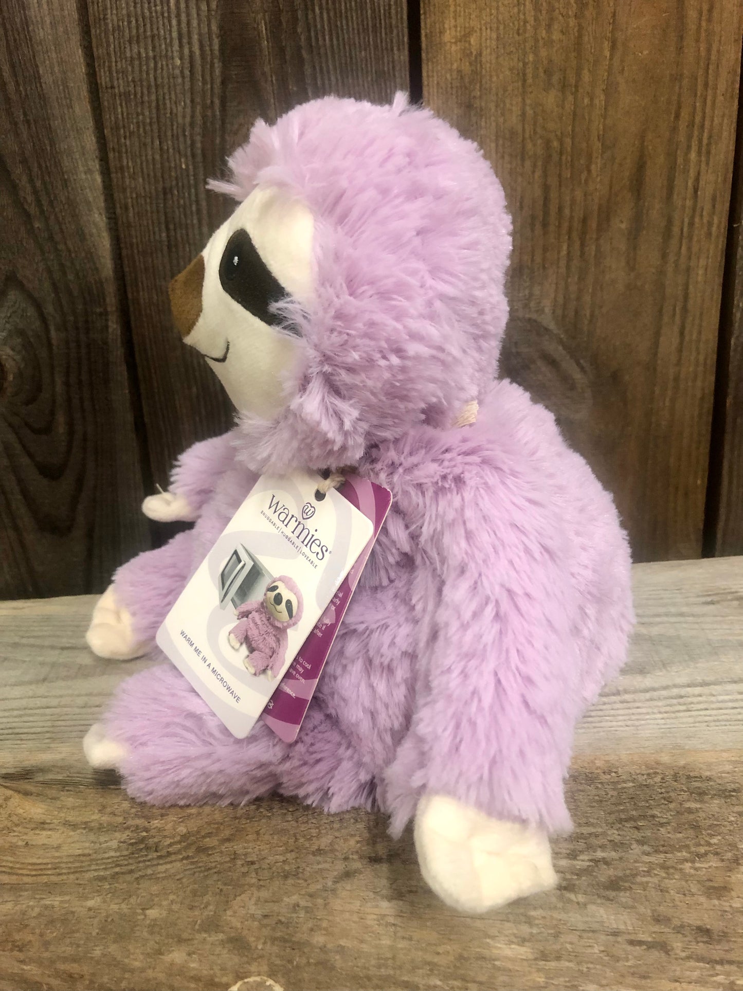 Purple Sloth Warmies® Stuffed Animal