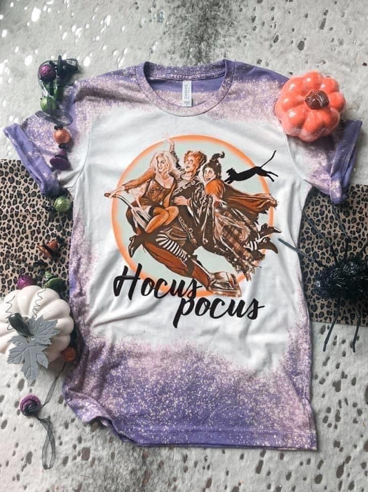 PREORDER-Hocus Pocus Witches Acid Wash Boutique Soft Tee