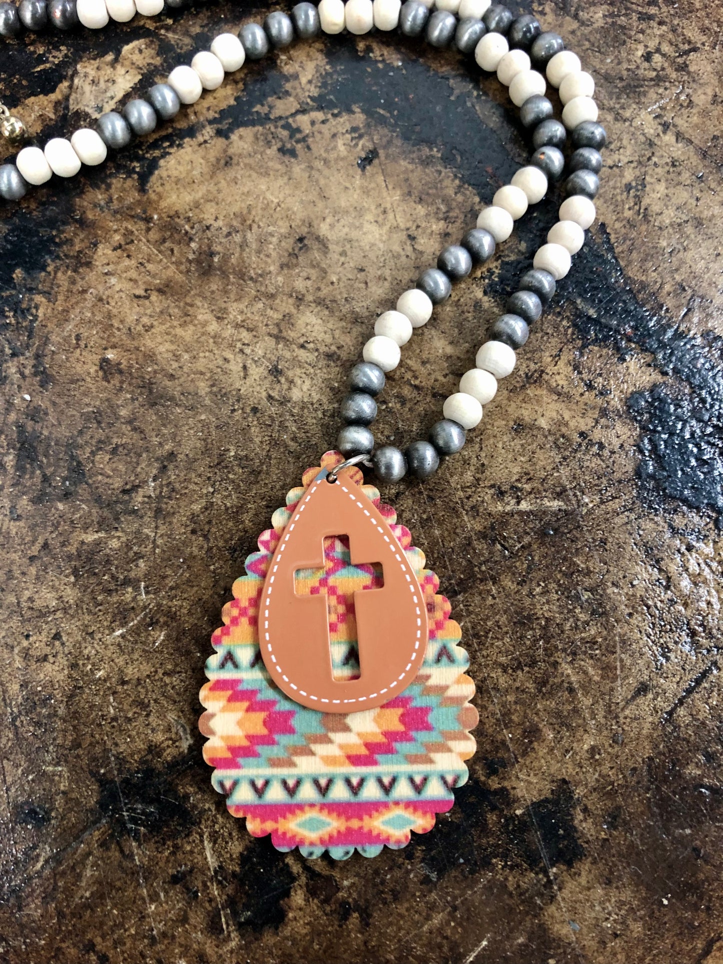 The Cora Aztec Cross Necklace