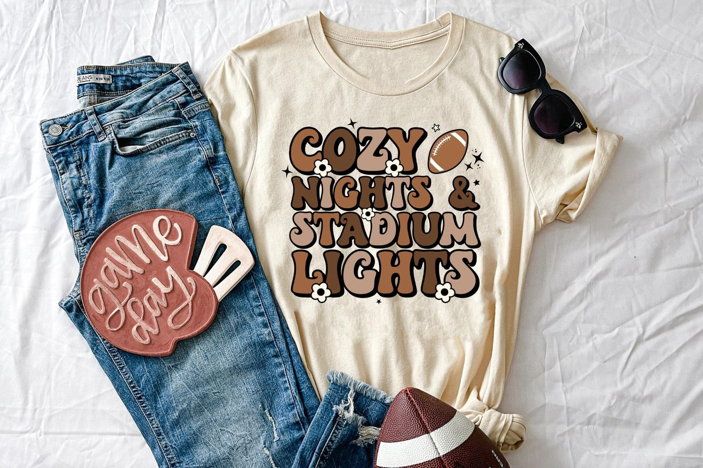 PREORDER - Cozy Nights & Stadium Lights SS Graphic Tee