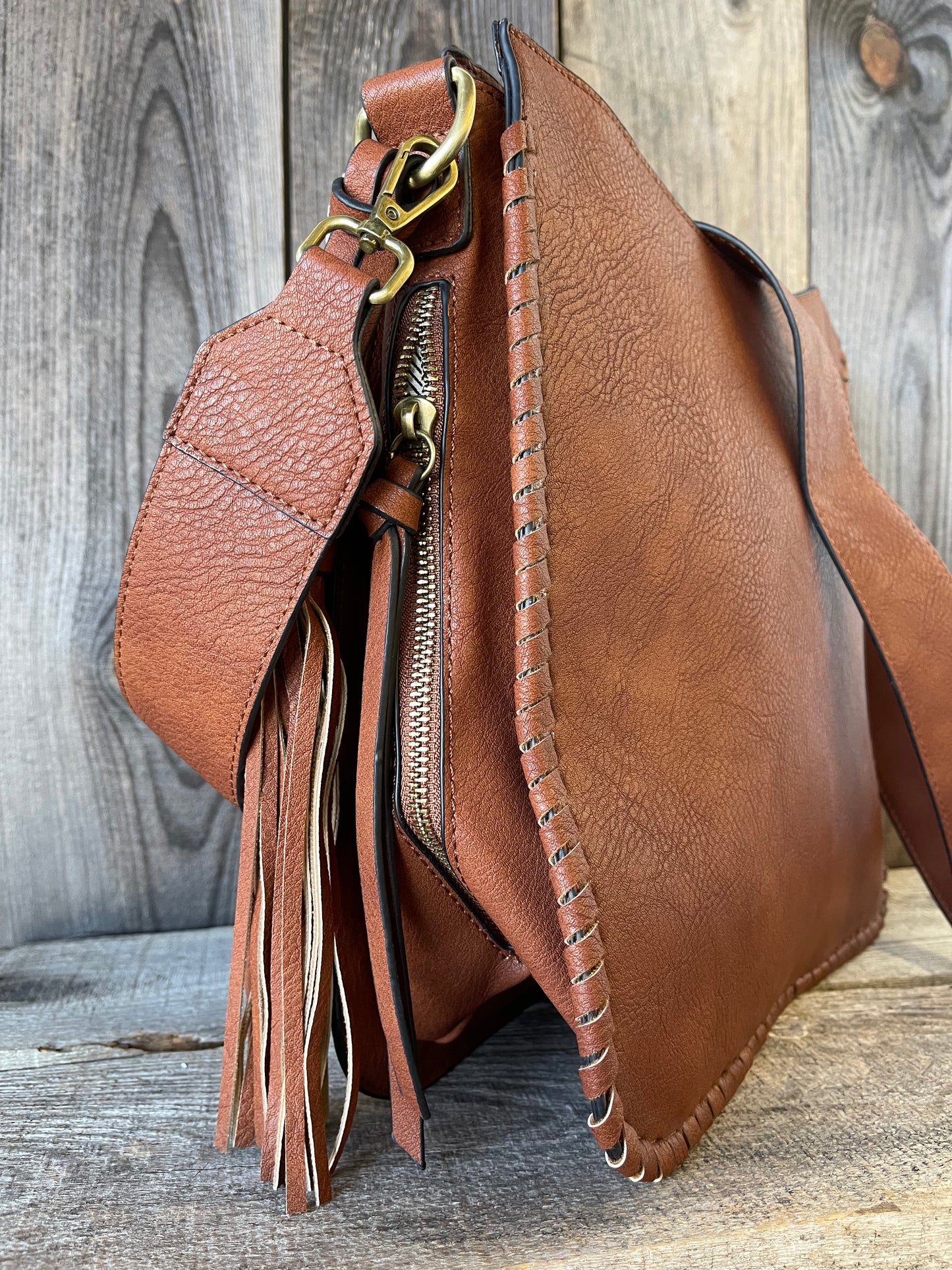 The Corrine Concealed Carry Crossbody Bag - Brown