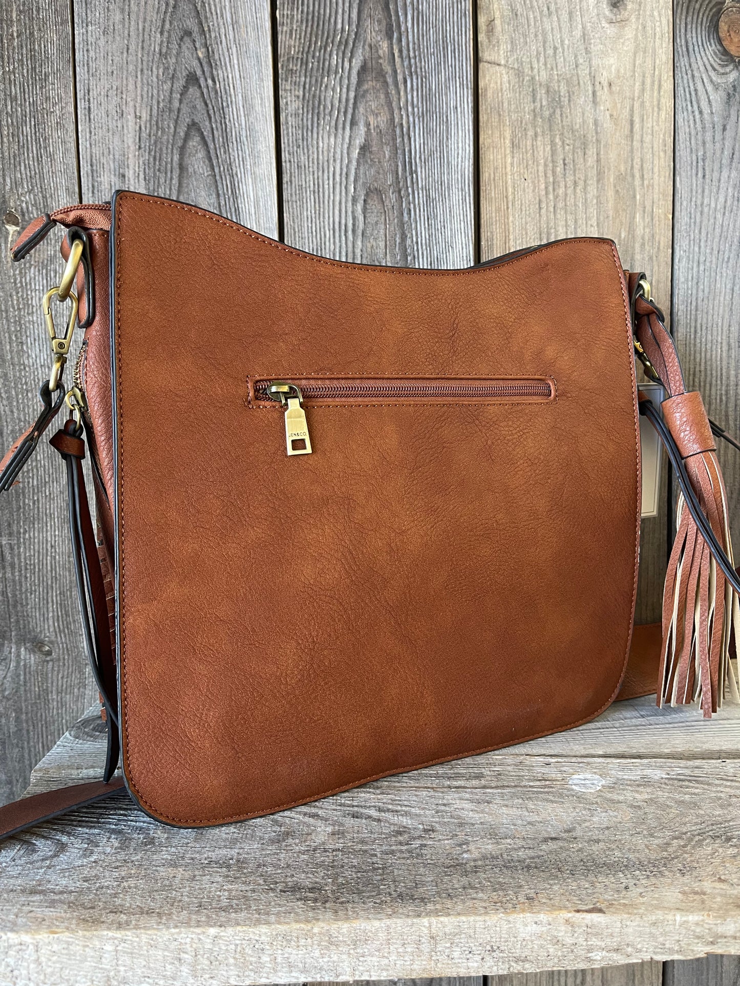 The Corrine Concealed Carry Crossbody Bag - Brown