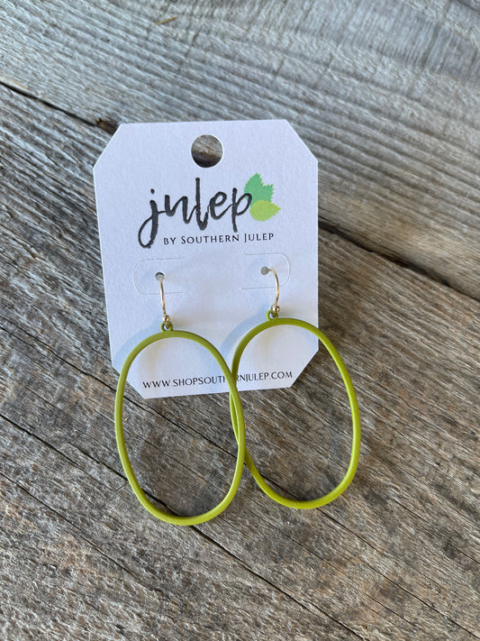 The Lola Earrings - Olive