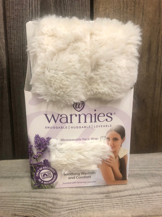 Cream Warmies® Microwavable Neck Wrap