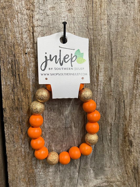 The Brynn Bracelet - Orange/Gold