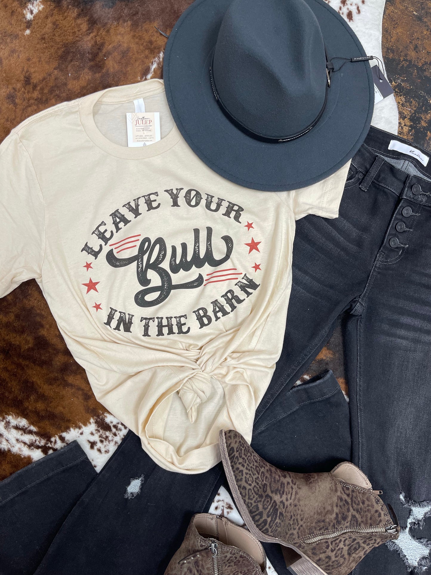 PREORDER - Leave Your Bull in the Barn Soft Boutique Tee