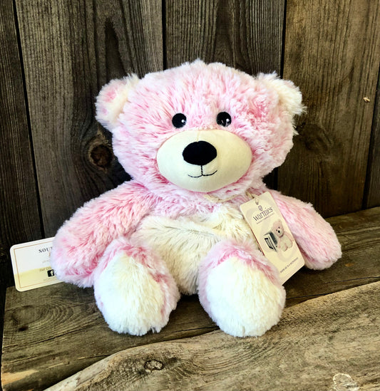 Pink Marshmallow Bear Warmies® Stuffed Animal