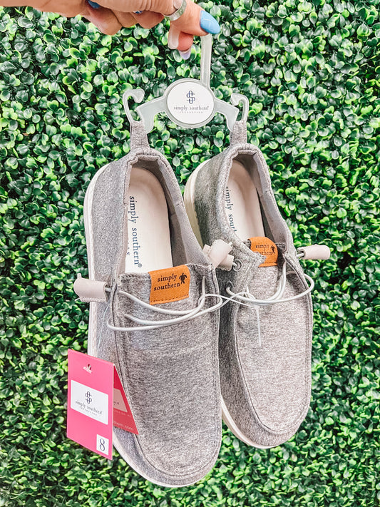 Simply Southern - Slip On Sneaker Shoes - Grey