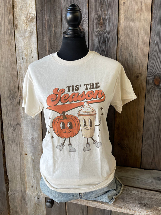 Tis’ The Season Pumpkin Spice Tee - Oatmeal