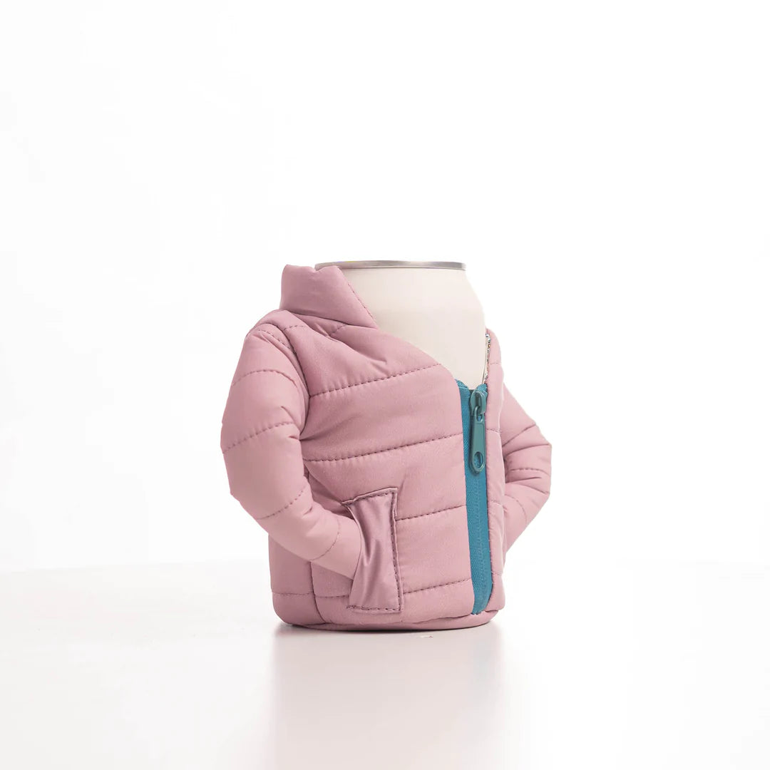 Puffin Can & Bottle Cooler Jacket - ROSE/TEAL