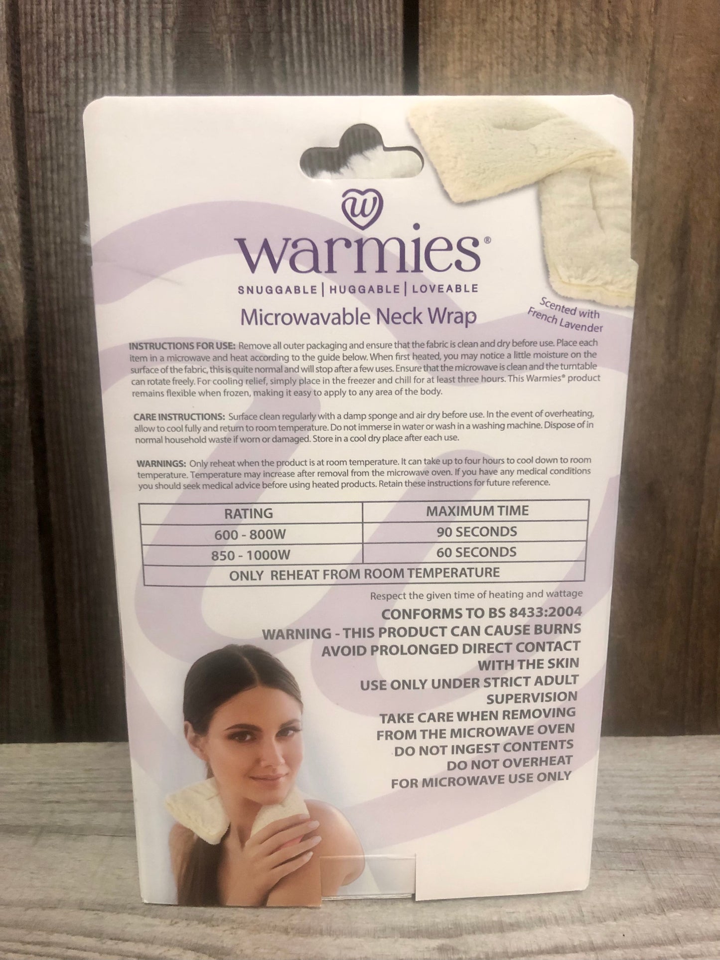 Cream Warmies® Microwavable Neck Wrap