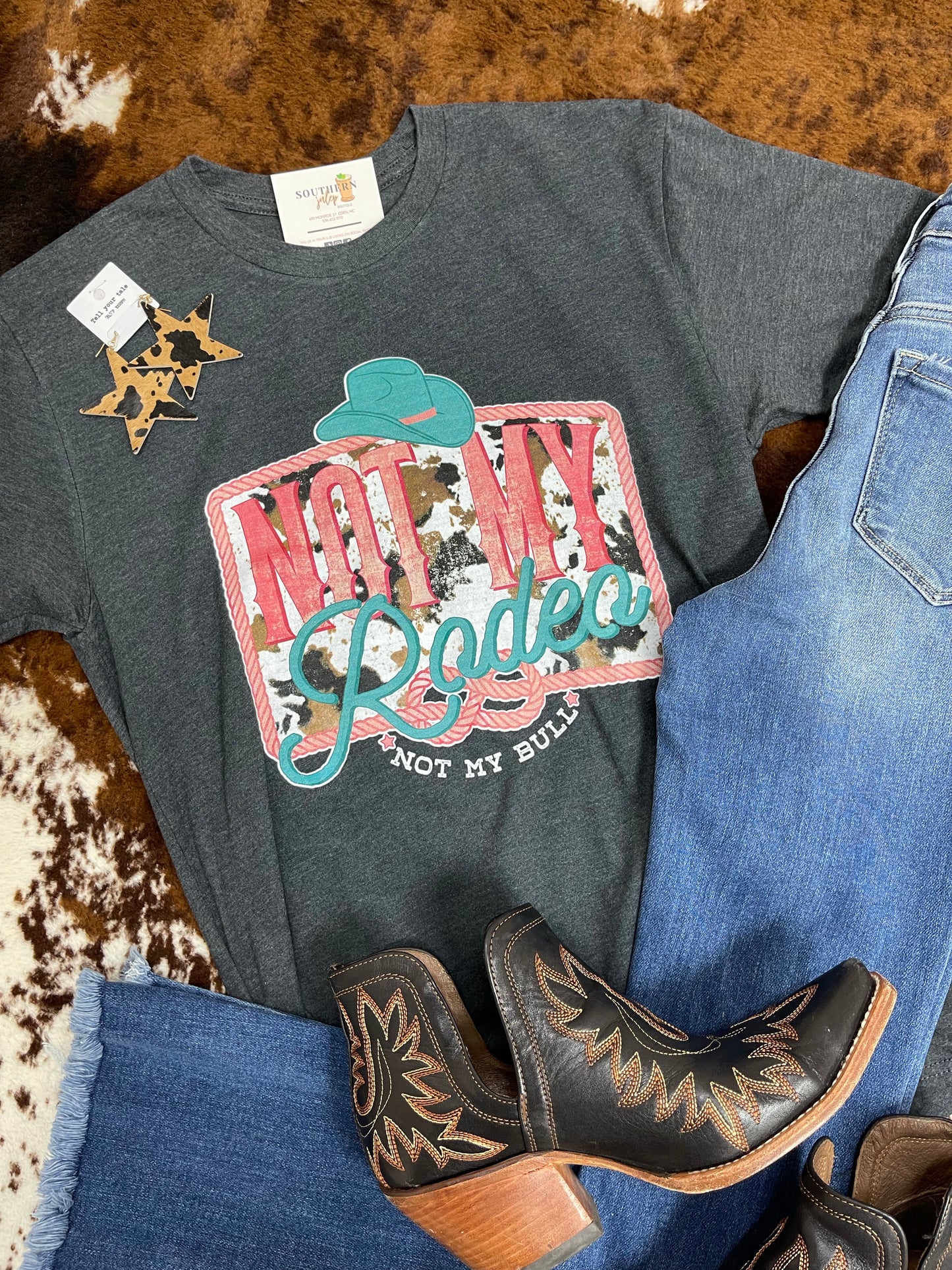 PREORDER - Not My Rodeo Not My Bull Soft Boutique Tee