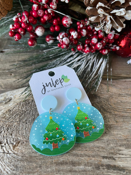 The Whimsy Christmas Tree Earrings