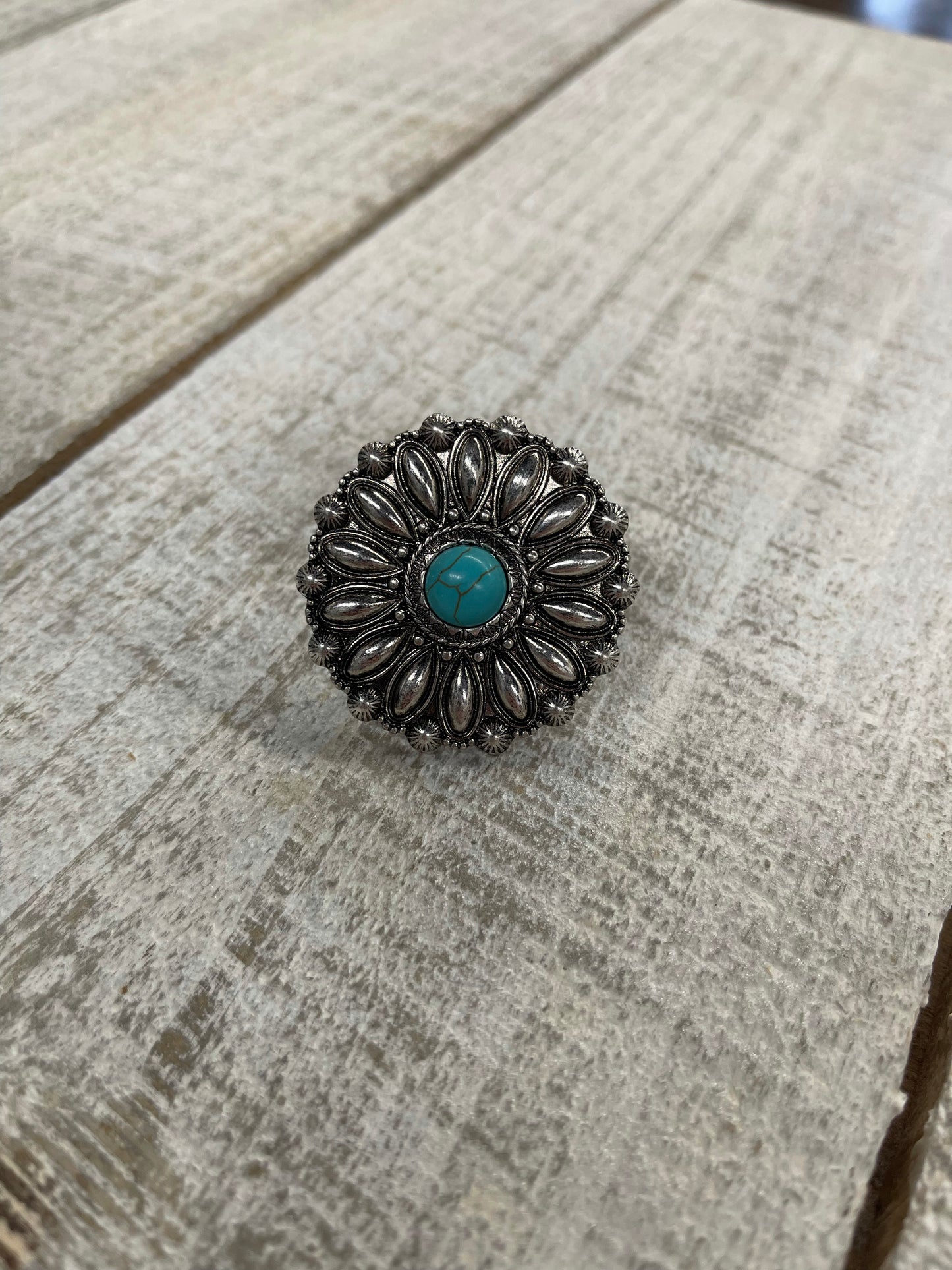 The Flora Ring - Turquoise