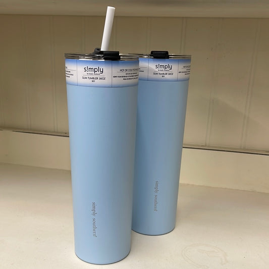 Simply Southern - Slim Tumbler 30oz - Sky