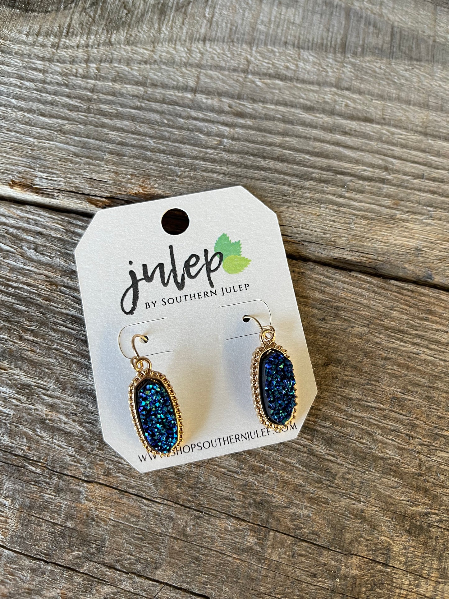 The Phebe Earrings - Montana Blue/Gold