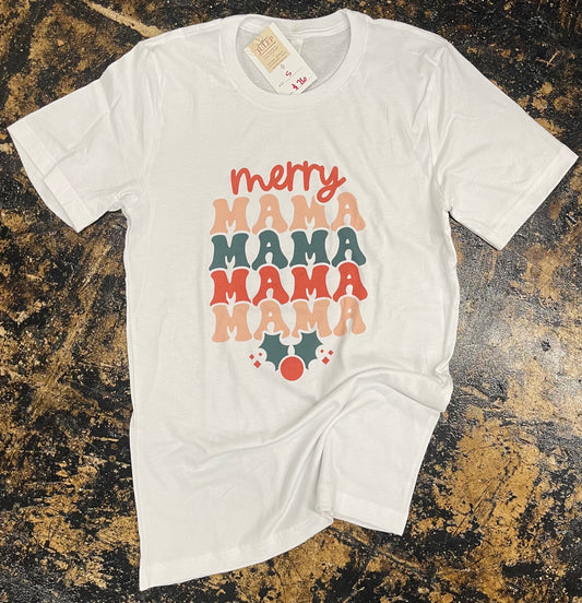 Merry Mama Stacked Soft Boutique Tee