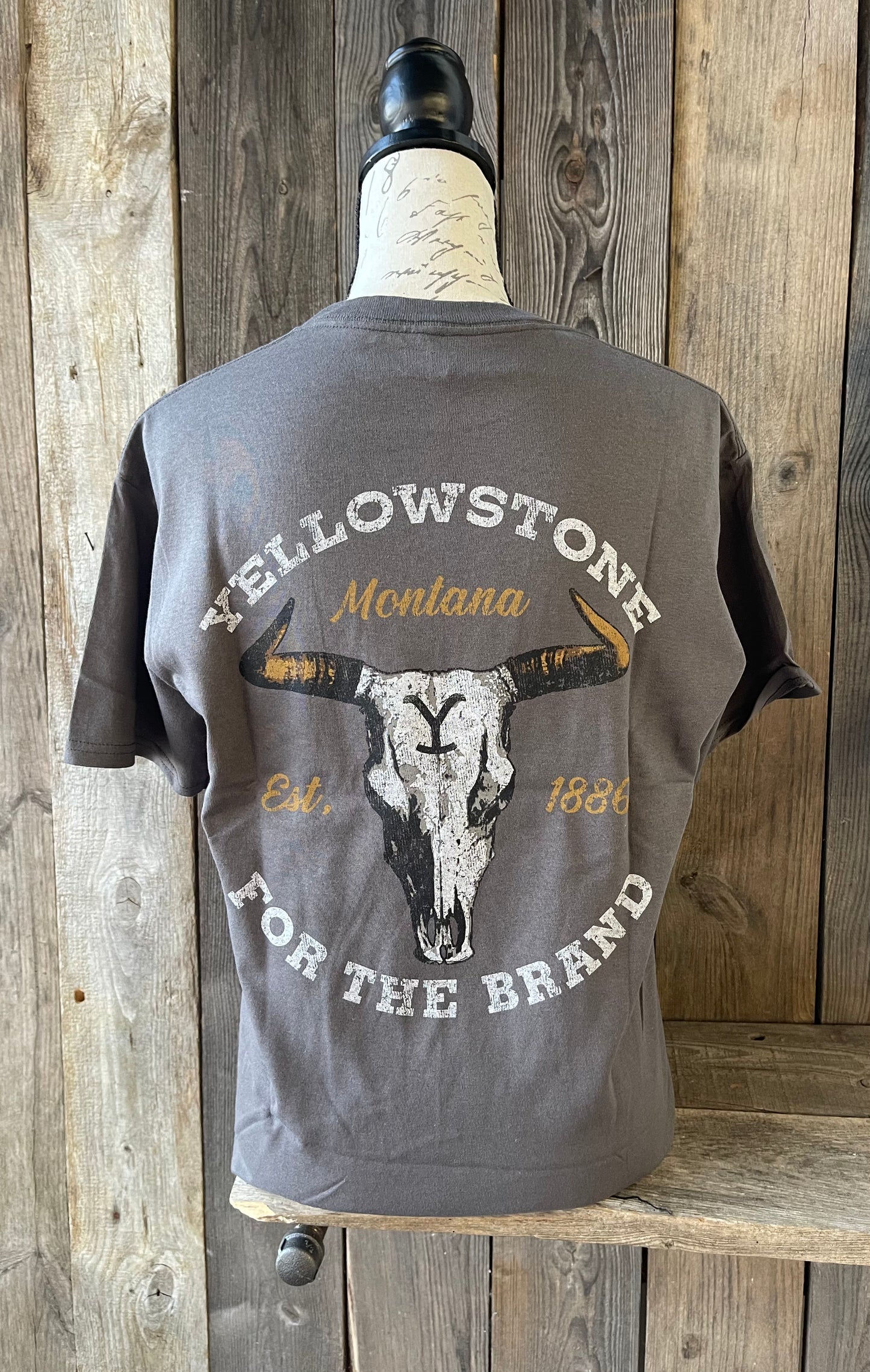 Yellowstone Steer Skull For The Brand Graphic Tee