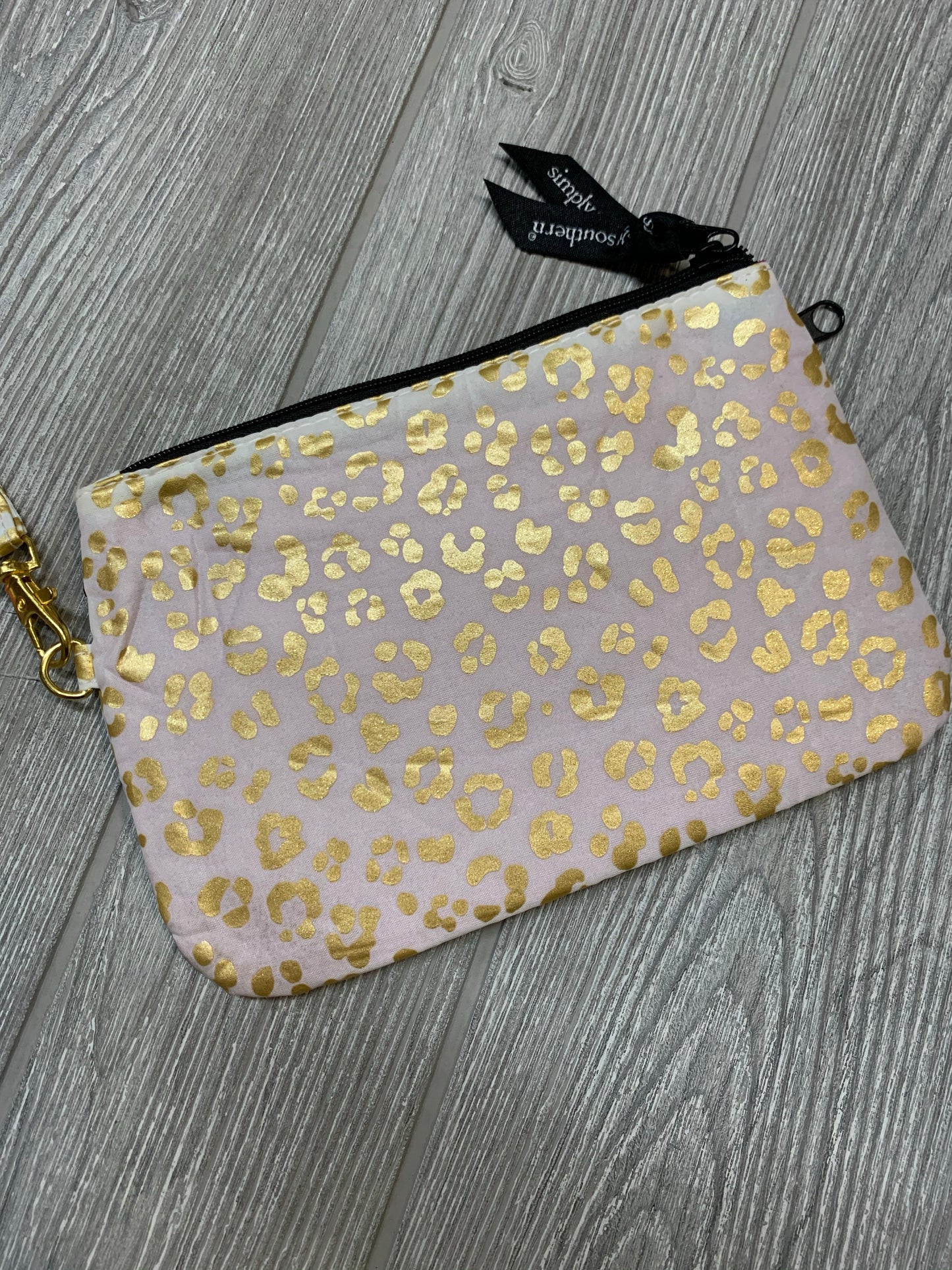 Simply Southern - Phone Wallet Wristlet - Gold Leopard
